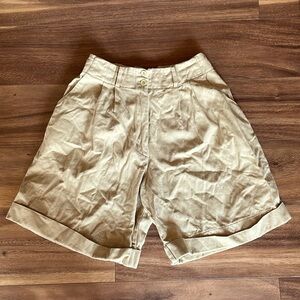 Vintage High Rise Pleated Shorts